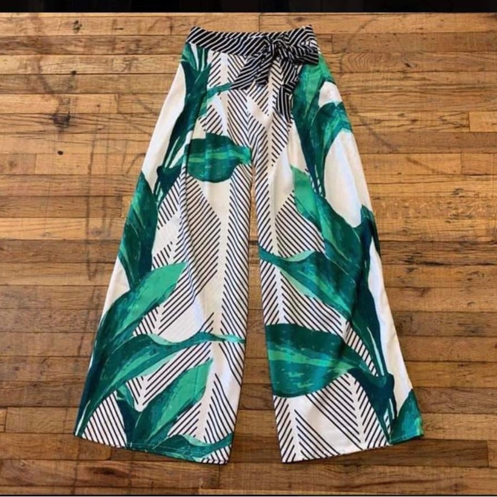 Jealous Tomato Palm Leave Pants! Size: L, run small, please measure your waist